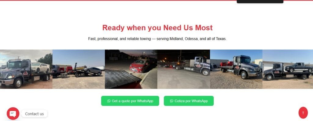 landing web bilingue para negocios latinos