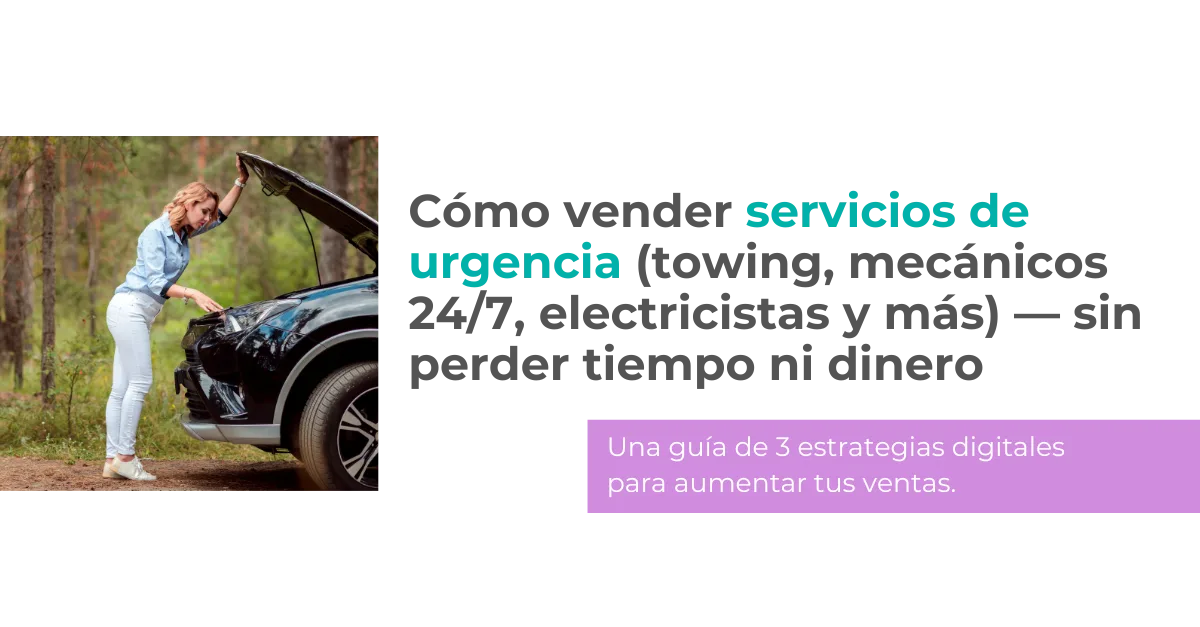 Cómo vender servicios de urgencia